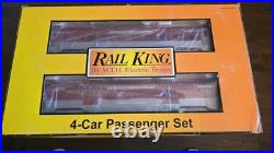 Rail King by MTH O Scale Rock Island 4-Car 60' Streamlined Passenger Set
