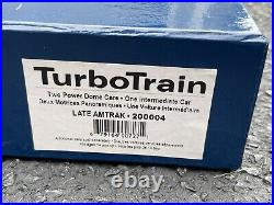 Rapido Trains Ho Scale Amtrak TurboTrain Passenger Set DCC & Snd With Add On Cars