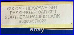 Rare Con-Cor Southern Pacific Lark Six Car Heavyweight Passenger Car Set 6 Pack