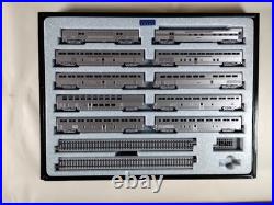 Rare Lighted KATO N Scale 106-075 Santa Fe EL Capitan 10 Car Passenger Set