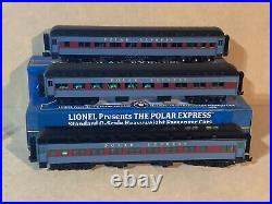 Rare Lionel Scale Polar Express Heavyweight Passenger 5 Car Set 3 Rail O Gauge