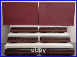 Right-of-Way 5704 O BRASS Pennsylvania 6-Car Passenger Set 3 Rail EX/Box