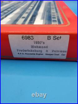 Rivarossi 6983 HO Scale Richmond F&P 1930's Passenger Car B Model Train Set NIB
