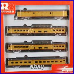 Rivarossi R6996 Passenger Car Set B Union Pacific Yellow 2 Vista Domes, New