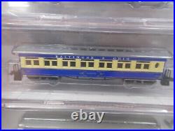 Roundhouse Baltimore & Ohio 4 Passenger Car Set N Scale