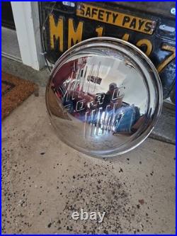 (Set/4) 1946 Ford Passenger Car Hubcaps Stainless with Ford Logo Script
