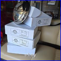 (Set/4) 1946 Ford Passenger Car Hubcaps Stainless with Ford Logo Script