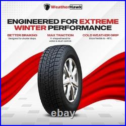 Set of 2 215/45R17 Weatherhawk Zeta 91V Winter Snow Tires 2154517 17
