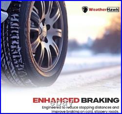 Set of 2 215/45R17 Weatherhawk Zeta 91V Winter Snow Tires 2154517 17