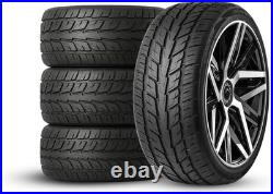 Set of 4 235/60R17 Weatherhawk Zeta 102H Summer Tires Wet Dry Traction