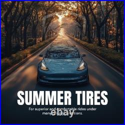 Set of 4 235/60R17 Weatherhawk Zeta 102H Summer Tires Wet Dry Traction