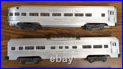 Set of (4) Lionel 2531-2534 Silver Series Aluminum Passenger Car Set Postwar Set of (4) Lionel 2531-2534 Silver Series Aluminum Passenger Car Set Postwar