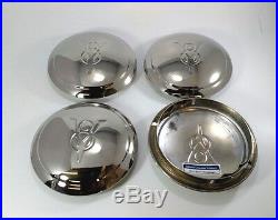 Set of 4 V8 Logo Hubcaps for 1934 Ford Car Pickup Truck (One / Single Ring)