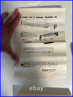 Tenshodo Pennsylvania Streamlined Passenger Car Set Ho Scale