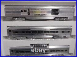 Trains MTH 4-Car Aluminum Passenger Set 15 Santa Fe Plated MT6016 New