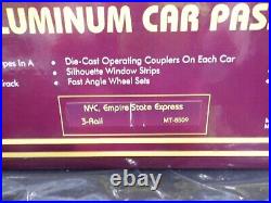 Trains MTH 70' Scale Aluminum 5-Car Passenger Set 15 NYC Empire State Ex- New