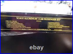 Trains Weaver Gold Ed Scale Aluminum 5-Car Passenger Set Painted New