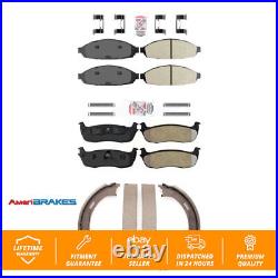 Transit Auto Front Integrally Molded Disc Brake Pads Kit For Lincoln Town Car