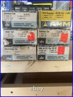 VINTAGE AHM Rivarossi HO Scale Pennsylvania PRR Heavyweight Passenger Car Set