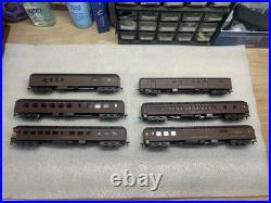 VINTAGE AHM Rivarossi HO Scale Pennsylvania PRR Heavyweight Passenger Car Set