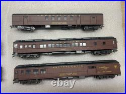 VINTAGE AHM Rivarossi HO Scale Pennsylvania PRR Heavyweight Passenger Car Set