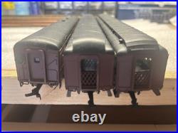 VINTAGE AHM Rivarossi HO Scale Pennsylvania PRR Heavyweight Passenger Car Set