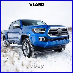VLAND Full LED Reflector Headlights WithDRL For 2016-21 Toyota Tacoma Front Lamps