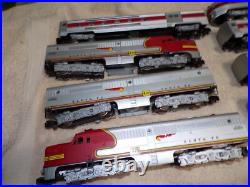 Vintage American Flyer Santa Fe The Chief Passenger Set 5683RH ABA & 5 Cars NICE