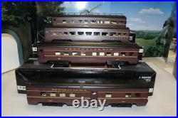 Vintage K-line Trains 4680 Pennsylvania Aluminum 4 Car Passenger Set- Boxed