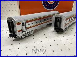 Vintage Lionel Santa Fe Streamliner Passenger O Gauge 2 Pack 6-39059 Silver