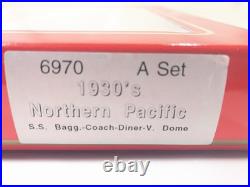 Vintage Rivarossi HO Passenger Car Full Set NIB 1930s Northern Pacific 6970 6971