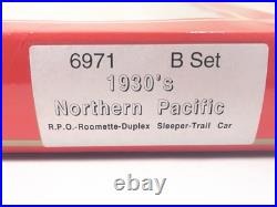 Vintage Rivarossi HO Passenger Car Full Set NIB 1930s Northern Pacific 6970 6971