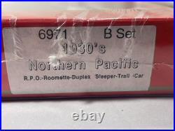 Vintage Sealed Rivarossi HO 1930's Passenger Car Set 6971 Northern Pacific NIB