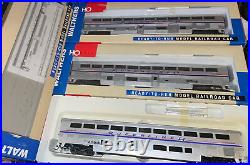 Walthers HO 3 Superliner I II Amtrak Passenger Car Set 932-6154 932-6152 6111