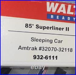 Walthers HO 3 Superliner I II Amtrak Passenger Car Set 932-6154 932-6152 6111