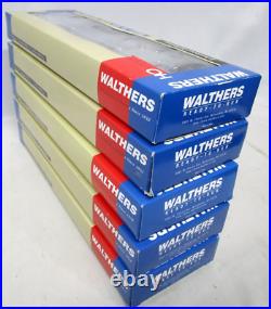 Walthers HO Santa Fe El Capitan Plated Aluminum Hi-Level Passenger Car Set NOS