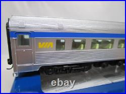 Walthers HO Scale VIA Canada Budd 85' Passenger Car Set Dome Observation NOS