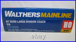 Walthers HO Scale VIA Canada Budd 85' Passenger Car Set Dome Observation NOS