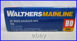 Walthers HO Scale VIA Canada Budd 85' Passenger Car Set Dome Observation NOS