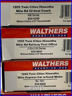 Walthers Milwaukee Road Twin Cities Hiawatha 10 Car Set + Proto E7 AA withDCC New