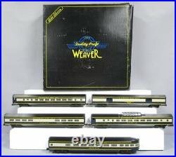 Weaver B&O Scale Aluminum 5-Car Passenger Set (blue/yellow)/Box