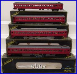 Weaver G1234S O Scale Lehigh Valley 4 Car Passenger Set (2-Rail)/Box