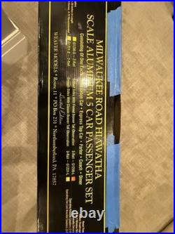 Weaver Milwaukee Hiawatha Aluminum Passenger Cars 5-car Set, Excellent Condition