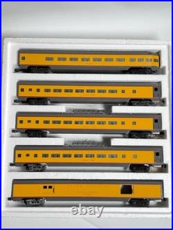 Weaver O Scale 3 Rail Union Pacific Yellow Aluminum 5 Car Passenger Set