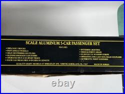 Weaver O Scale 3 Rail Union Pacific Yellow Aluminum 5 Car Passenger Set