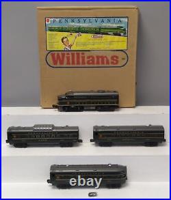 Williams 119 O Gauge Pennsylvania Green Diesel 3-Car Passenger Set EX/Box