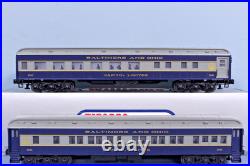 Williams (2540-2545) Baltimore & Ohio 72' Heavyweight 6 Car Passenger Set