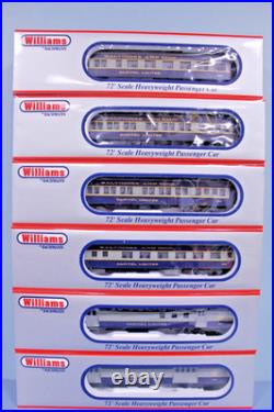Williams (2540-2545) Baltimore & Ohio 72' Heavyweight 6 Car Passenger Set
