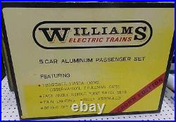 Williams 2601 O Scale Santa Fe 5-Car Aluminum Passenger Cars (Set of 5) LN/Box