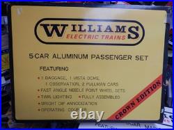 Williams 2610 Canadian Pacific Aluminum Passenger Set 5 Cars Used Little In Box